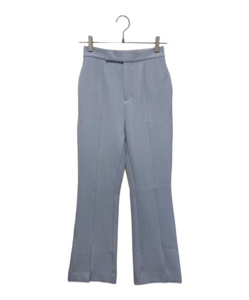 anuans（アニュアンス）anuans (アニュアンス) ダブルストレッチスリットフレアパンツ ブルー サイズ:Ｓの古着・服飾アイテム