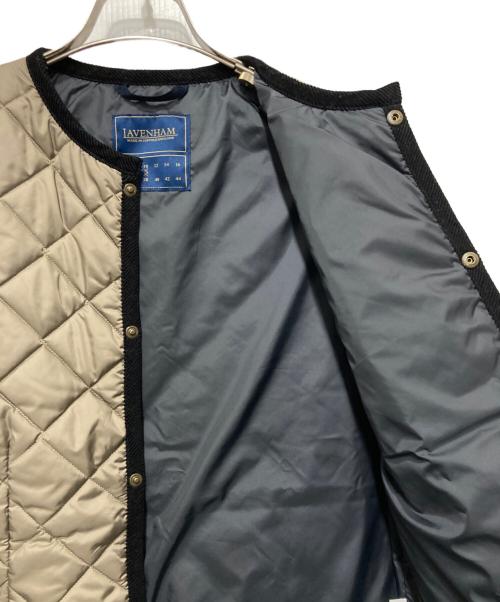 LAVENHAM（ラベンハム）LAVENHAM (ラベンハム) コントラスト コナード ジャケット ベージュ サイズ:10(38)の古着・服飾アイテム