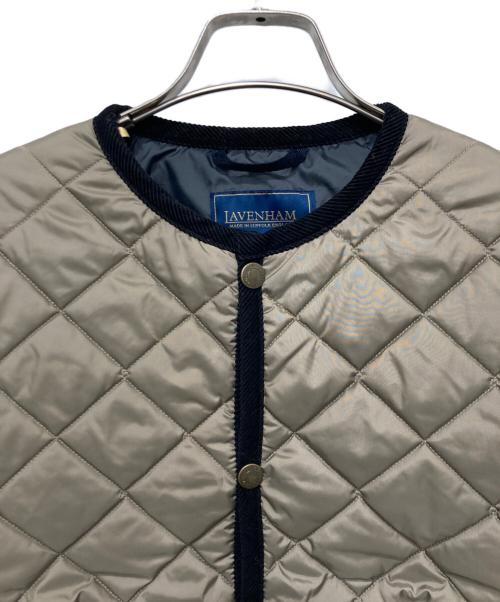 LAVENHAM（ラベンハム）LAVENHAM (ラベンハム) コントラスト コナード ジャケット ベージュ サイズ:10(38)の古着・服飾アイテム