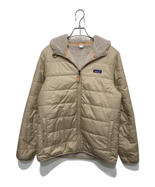 Patagonia（パタゴニア）Patagonia (パタゴニア) キッズ・リバーシブル・レディ・フレディ・フーディ ベージュ サイズ:XXL（キッズ）の古着・服飾アイテム