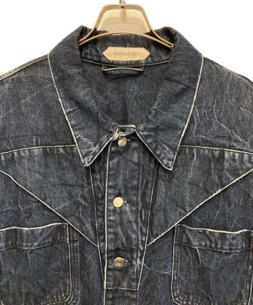 NAMACHEKO（ナマチェコ）NAMACHEKO (ナマチェコ) デニムカバーオール インディゴ サイズ:Lの古着・服飾アイテム