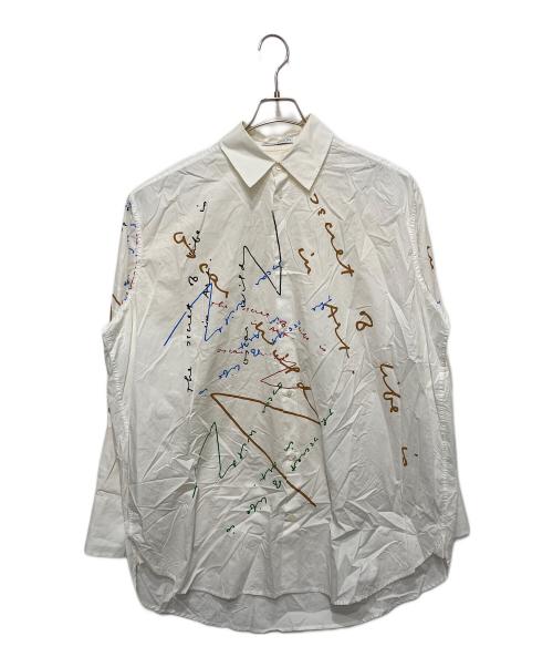 J.W.ANDERSON（ジェイダブリューアンダーソン）J.W.ANDERSON (ジェイダブリューアンダーソン) オスカー ワイルド カプセルシャツ ホワイト サイズ:Ｍの古着・服飾アイテム