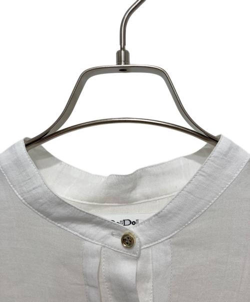 DOUDOU（ドゥドゥ）DOUDOU (ドゥドゥ) リネンスピンドルシャツ ホワイト サイズ:Ｆの古着・服飾アイテム