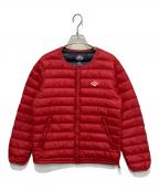 DANTONダントン）の古着「薄く軽いインナーダウンジャケット」｜レッド