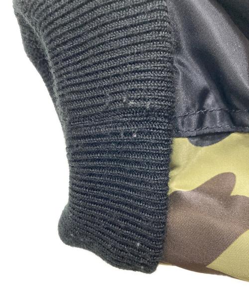 A BATHING APE（ア ベイシング エイプ）A BATHING APE (ア ベイシング エイプ) BAPE STENCIL LOOSE FIT MA-1 ブラック サイズ:Lの古着・服飾アイテム