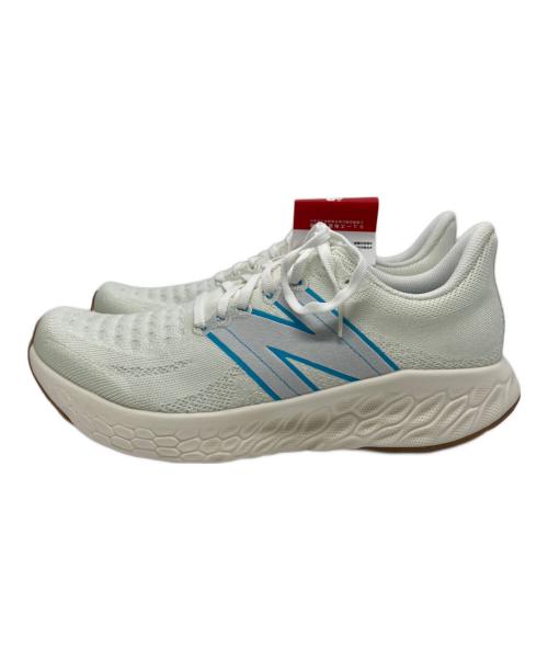 NEW BALANCE（ニューバランス）NEW BALANCE (ニューバランス) Blue Bottle Coffee (ブルーボトルコーヒー) ローカットスニーカー ホワイト×ブルー サイズ:27.5㎝の古着・服飾アイテム