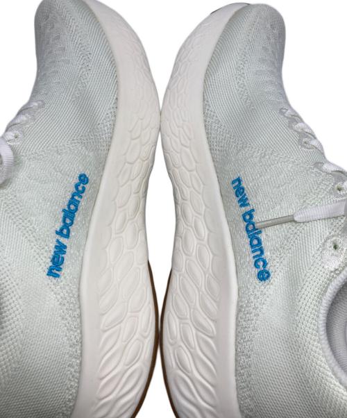 NEW BALANCE（ニューバランス）NEW BALANCE (ニューバランス) Blue Bottle Coffee (ブルーボトルコーヒー) ローカットスニーカー ホワイト×ブルー サイズ:27.5㎝の古着・服飾アイテム