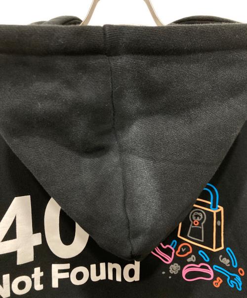 VAULTROOM（ボルトルーム）VAULTROOM (ボルトルーム) 404 NOT FOUND プルオーバーパーカー ブラック サイズ:Ｌの古着・服飾アイテム