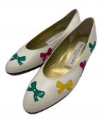 BALENCIAGAバレンシアガ）の古着「リボン柄パンプス」｜ホワイト