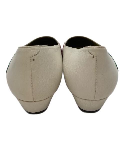 BALENCIAGA（バレンシアガ）BALENCIAGA (バレンシアガ) リボン柄パンプス ホワイト サイズ:36の古着・服飾アイテム