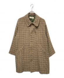 BEAMS BOY（ビームスボーイ）の古着「ガンクラブ チェックコート」｜ベージュ