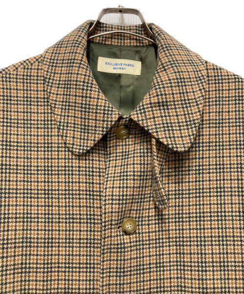 BEAMS BOY（ビームスボーイ）BEAMS BOY (ビームスボーイ) ガンクラブ チェックコート ベージュ サイズ:FREEの古着・服飾アイテム