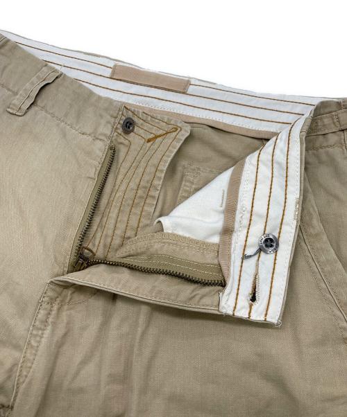 POLO RALPH LAUREN（ポロ・ラルフローレン）POLO RALPH LAUREN (ポロ・ラルフローレン) ヘリンボーンカーゴパンツ ベージュ サイズ:34/32の古着・服飾アイテム