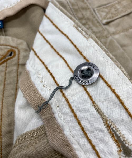 POLO RALPH LAUREN（ポロ・ラルフローレン）POLO RALPH LAUREN (ポロ・ラルフローレン) ヘリンボーンカーゴパンツ ベージュ サイズ:34/32の古着・服飾アイテム