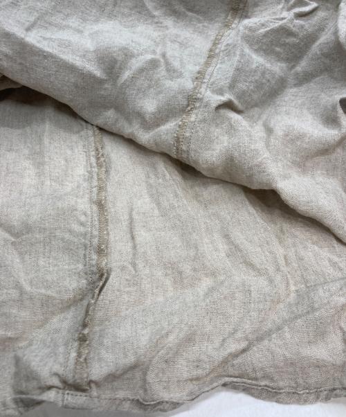 nest Robe（ネストローブ）nest Robe (ネストローブ) リネンサイドギャザーマキシスカート ベージュ サイズ:FREEの古着・服飾アイテム