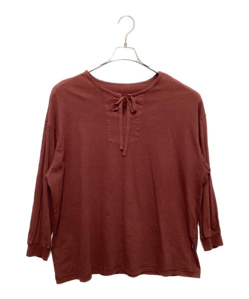 nest Robe（ネストローブ）nest Robe (ネストローブ) 天竺スキッパープルオーバー レッド サイズ:Fの古着・服飾アイテム