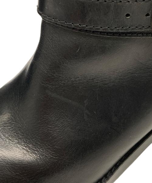 MARGARET HOWELL idea（マーガレット ハウエル アイディア）MARGARET HOWELL idea (マーガレット ハウエル アイディア) サイドジップ ロングレザーブーツ ブラック サイズ:24 1/2の古着・服飾アイテム