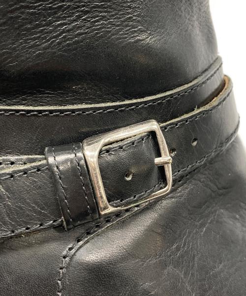 MARGARET HOWELL idea（マーガレット ハウエル アイディア）MARGARET HOWELL idea (マーガレット ハウエル アイディア) サイドジップ ロングレザーブーツ ブラック サイズ:24 1/2の古着・服飾アイテム