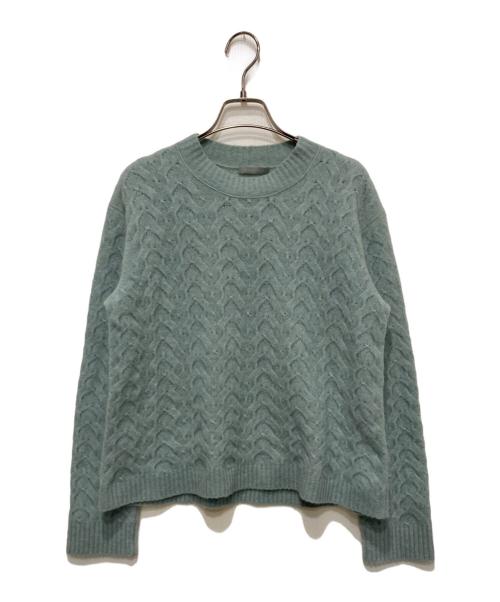 theory luxe（セオリーリュクス）theory luxe (セオリーリュクス) ケーブルニット ブルー サイズ:38の古着・服飾アイテム