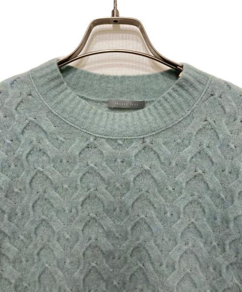 theory luxe（セオリーリュクス）theory luxe (セオリーリュクス) ケーブルニット ブルー サイズ:38の古着・服飾アイテム