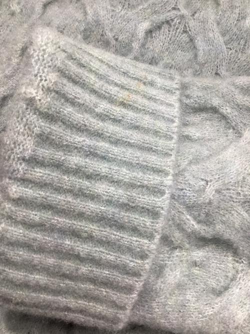 theory luxe（セオリーリュクス）theory luxe (セオリーリュクス) ケーブルニット ブルー サイズ:38の古着・服飾アイテム