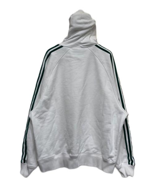 adidas（アディダス）adidas (アディダス) KITH (キス) コラボフーディー ホワイト サイズ:2XLの古着・服飾アイテム