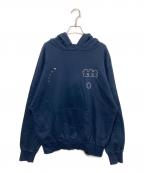 TTT MSW×OLD FOLK HOUSEティー×オールドフォークハウス）の古着「スタッズフーディー」｜ネイビー