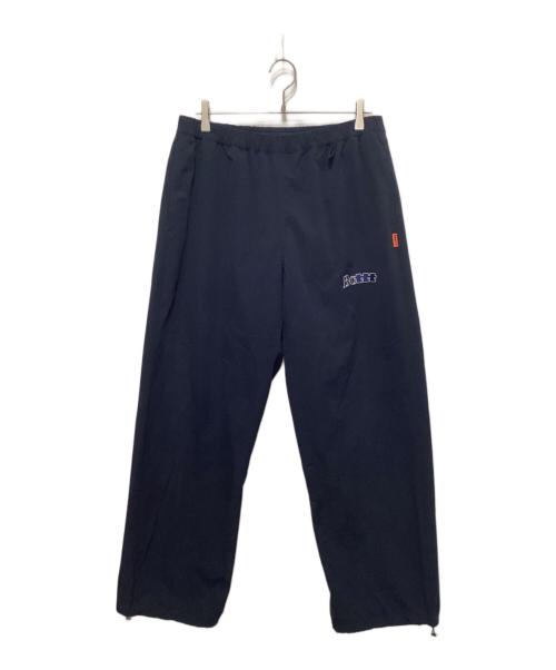 BoTT（ボット）BoTT (ボット) TTT MSW (ティー) ロゴ刺繍トラックパンツ ネイビー サイズ:Lの古着・服飾アイテム