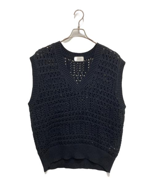 TAAKK（ターク）TAAKK (ターク) ハンドニットベスト ブラック サイズ:2の古着・服飾アイテム