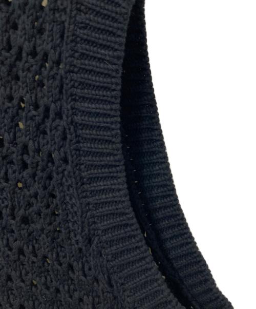 TAAKK（ターク）TAAKK (ターク) ハンドニットベスト ブラック サイズ:2の古着・服飾アイテム