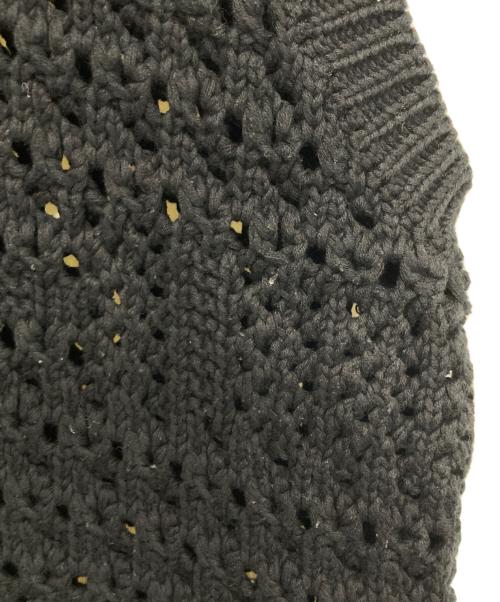 TAAKK（ターク）TAAKK (ターク) ハンドニットベスト ブラック サイズ:2の古着・服飾アイテム