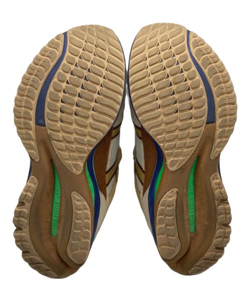 MIZUNO（ミズノ）MIZUNO (ミズノ) DIGAWEL (ディガウェル) ウエーブ ライダー ベータ ベージュ×ブルー サイズ:US7.5の古着・服飾アイテム