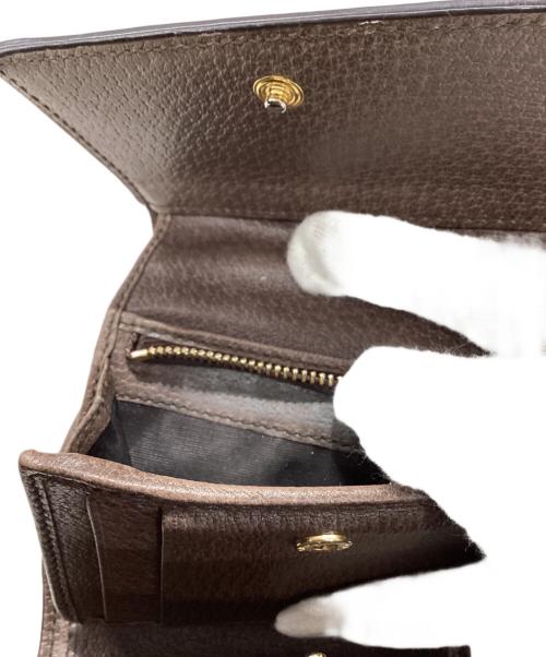 GUCCI（グッチ）GUCCI (グッチ) オフディア三つ折り財布 ベージュの古着・服飾アイテム