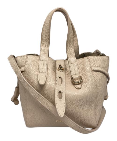 FURLA（フルラ）FURLA (フルラ) ネット ミニ ショルダーバッグ ベージュの古着・服飾アイテム