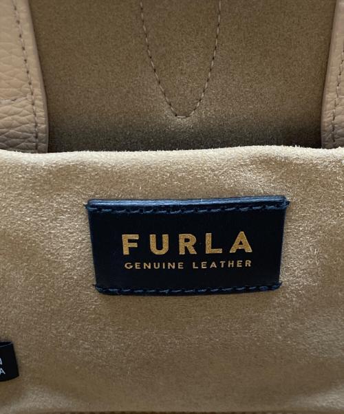 FURLA（フルラ）FURLA (フルラ) ネット ミニ ショルダーバッグ ベージュの古着・服飾アイテム