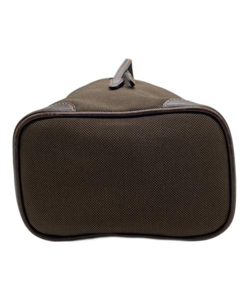 PRADA（プラダ）PRADA (プラダ) ロゴジャガード巾着バッグ ブラウンの古着・服飾アイテム