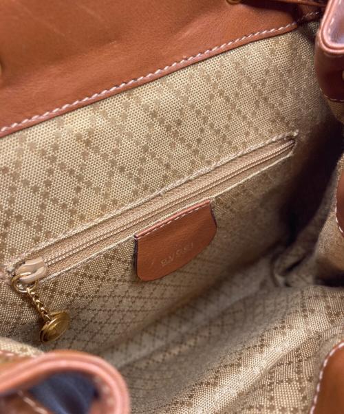 GUCCI（グッチ）GUCCI (グッチ) バンブーミニリュック ブラウンの古着・服飾アイテム