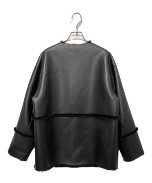 MACPHEE（マカフィー）MACPHEE (マカフィー) フェイクムートン リバーシブルショートコート ブラック サイズ:36の古着・服飾アイテム