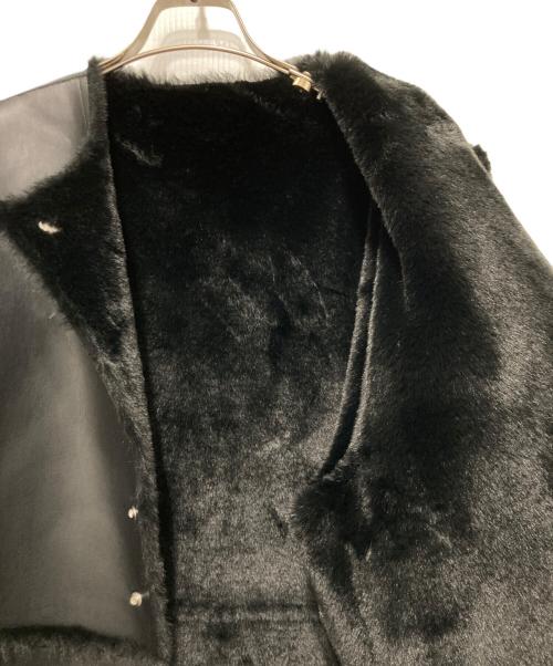 MACPHEE（マカフィー）MACPHEE (マカフィー) フェイクムートン リバーシブルショートコート ブラック サイズ:36の古着・服飾アイテム