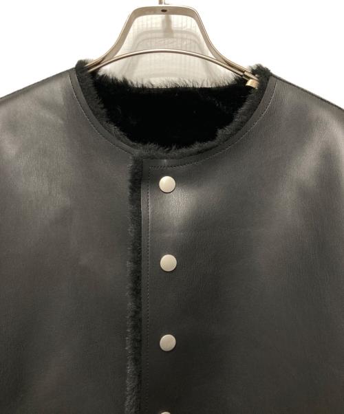MACPHEE（マカフィー）MACPHEE (マカフィー) フェイクムートン リバーシブルショートコート ブラック サイズ:36の古着・服飾アイテム