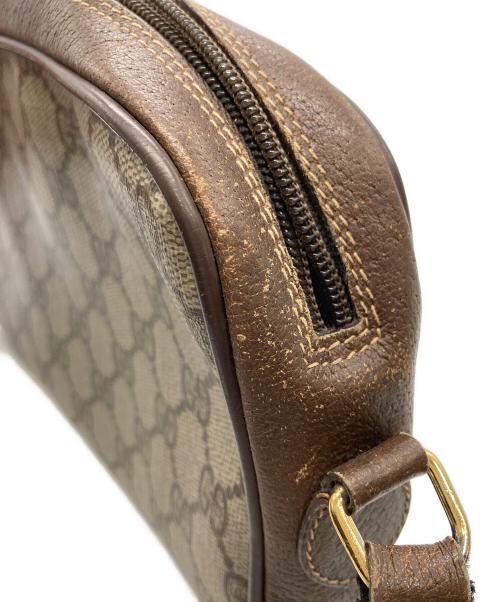 GUCCI（グッチ）GUCCI (グッチ) シェリーラインショルダーバッグ ブラウンの古着・服飾アイテム