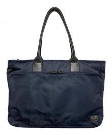 PORTER（ポーター）の古着「タイム トートバッグ」｜ネイビー
