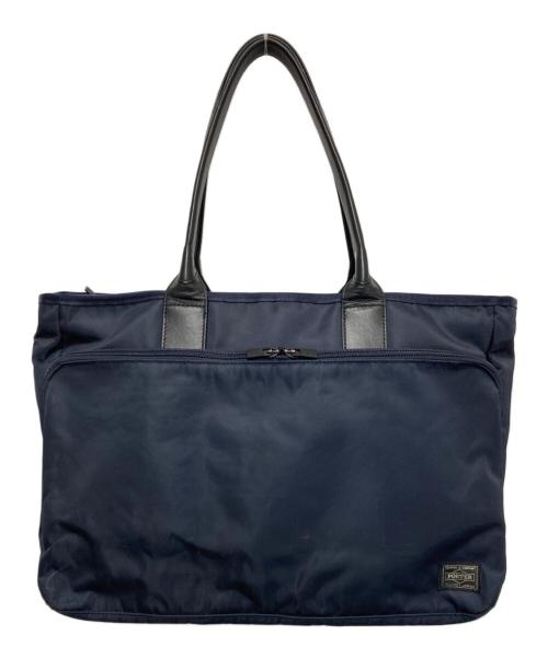 PORTER（ポーター）PORTER (ポーター) タイム トートバッグ ネイビーの古着・服飾アイテム