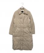 23区ニジュウサンク）の古着「マットタフタダウンチェスターコート」｜アイボリー