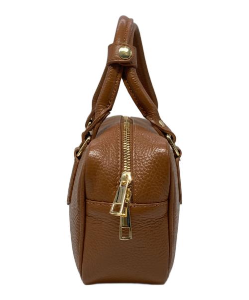 AULENTTI（オウレンティ）AULENTTI (オウレンティ) 2WAYレザーボストンバッグ ブラウンの古着・服飾アイテム