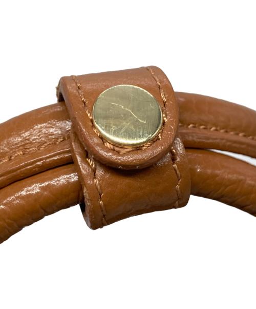 AULENTTI（オウレンティ）AULENTTI (オウレンティ) 2WAYレザーボストンバッグ ブラウンの古着・服飾アイテム