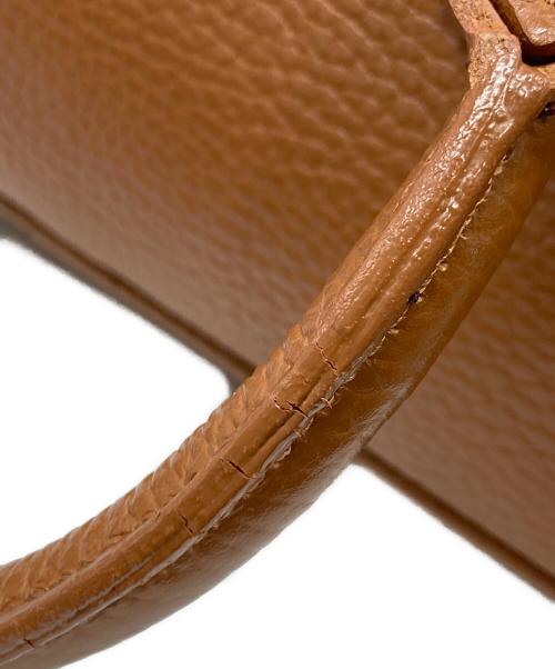 AULENTTI（オウレンティ）AULENTTI (オウレンティ) 2WAYレザーボストンバッグ ブラウンの古着・服飾アイテム