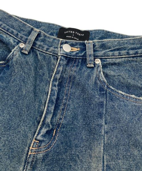 UNITED TOKYO（ユナイテッドトーキョー）UNITED TOKYO (ユナイテッドトーキョー) カーブラインデニムパンツ ブルー サイズ:1の古着・服飾アイテム