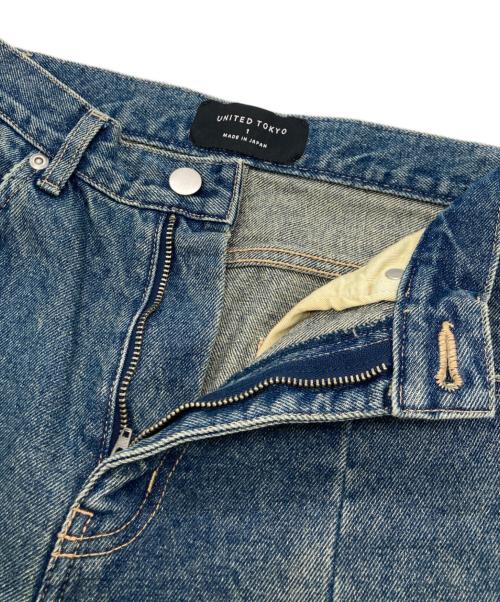 UNITED TOKYO（ユナイテッドトーキョー）UNITED TOKYO (ユナイテッドトーキョー) カーブラインデニムパンツ ブルー サイズ:1の古着・服飾アイテム