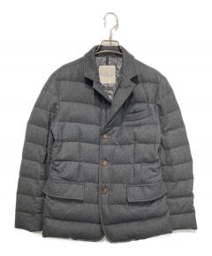 Fred Perry グレー ダウンジャケット 中古・古着通販】FRED PERRY (フレッドペリー) ダウンジャケット